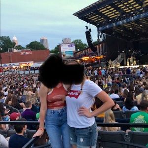 Free People Burnt Orange Tank Top